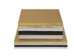 Wholesale 8/10/12/14/16 Inch White Golden Silver quare Corrugated Cake Drum - 图片 4