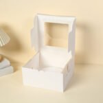 Wholesale Cake Boxes Various Sizes White Bakery Boxes Sqpuare Pastry Cake Boxes with Window - 图片 6
