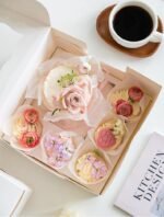 Hot-selling square 10*10*5 Inch 5-piece Muffin Box with Window - 图片 5
