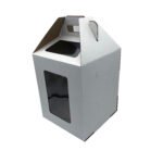 Top Sales Corrugated Paper Box Paper Packing Tall Cake Box with clear Window - 图片 5