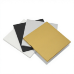 Wholesale 8/10/12/14/16 Inch White Golden Silver quare Corrugated Cake Drum