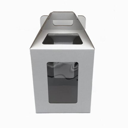 Top Sales Corrugated Paper Box Paper Packing Tall Cake Box with clear Window